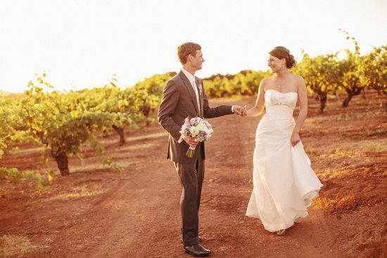 Lavender and Wine love at a beautiful Healdsburg Backyard Wedding