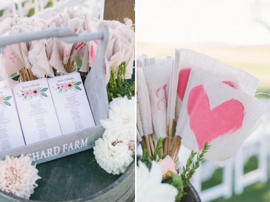 handpainted wedding flags