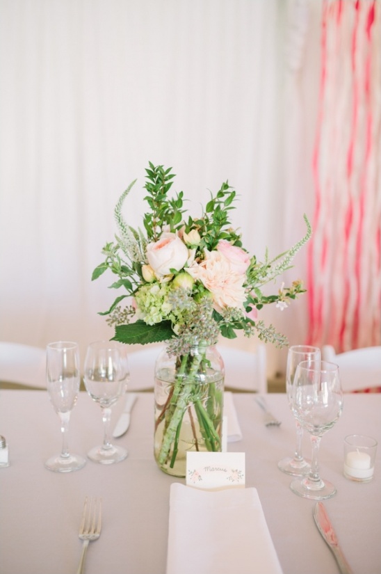 mason jar floral arrangement