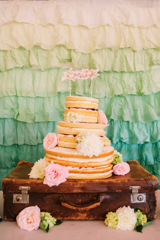 naked wedding cake