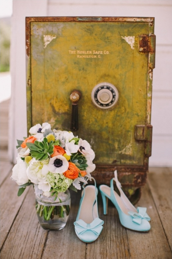 blue wedding shoes