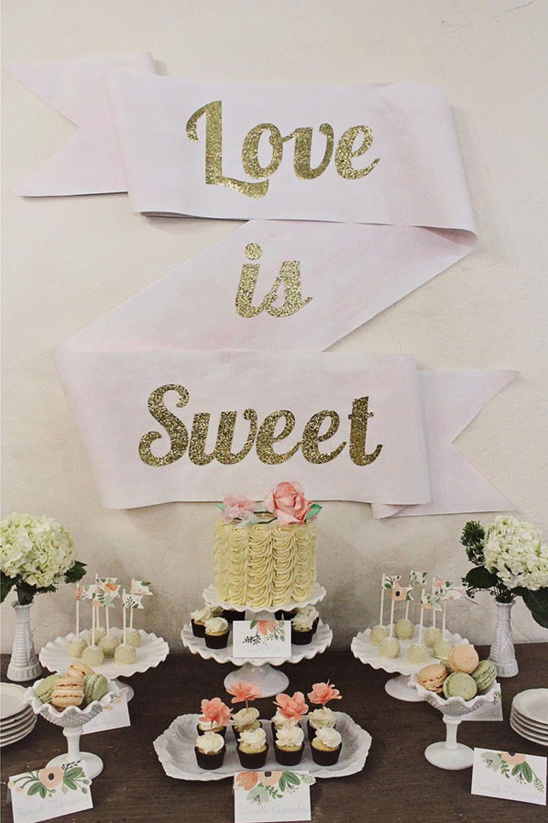 DIY love is sweet swag sign