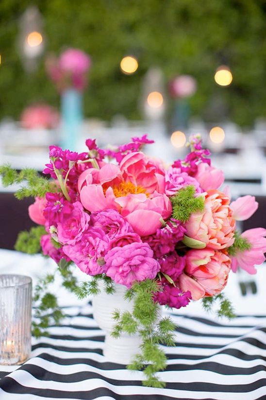 peony wedding centerpiece