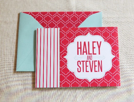 Tri-Fold Wedding Invitations