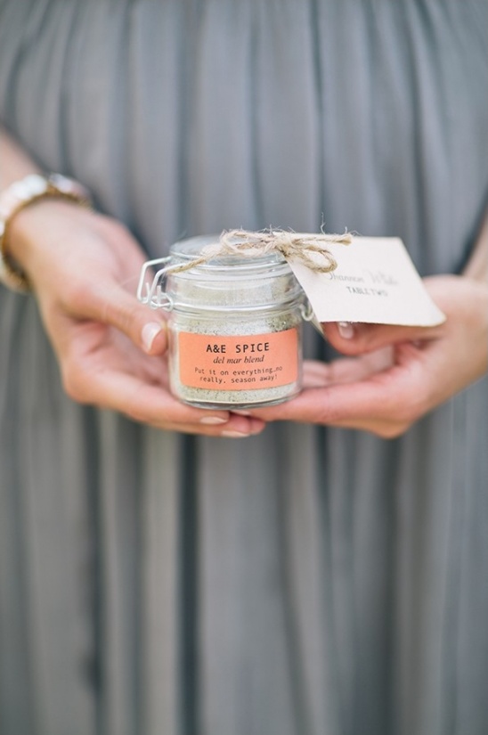 spice jar wedding favors