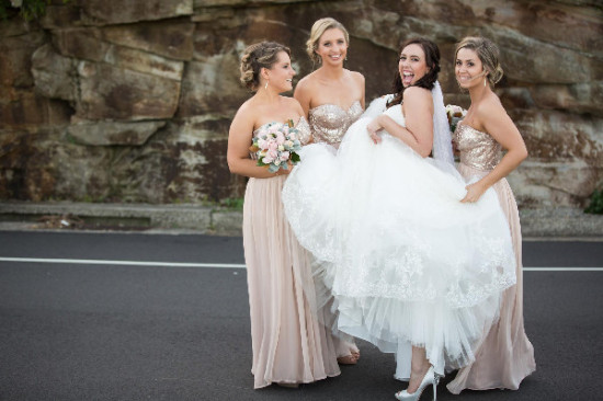 Sequin & Silk Bridesmaid Dreses