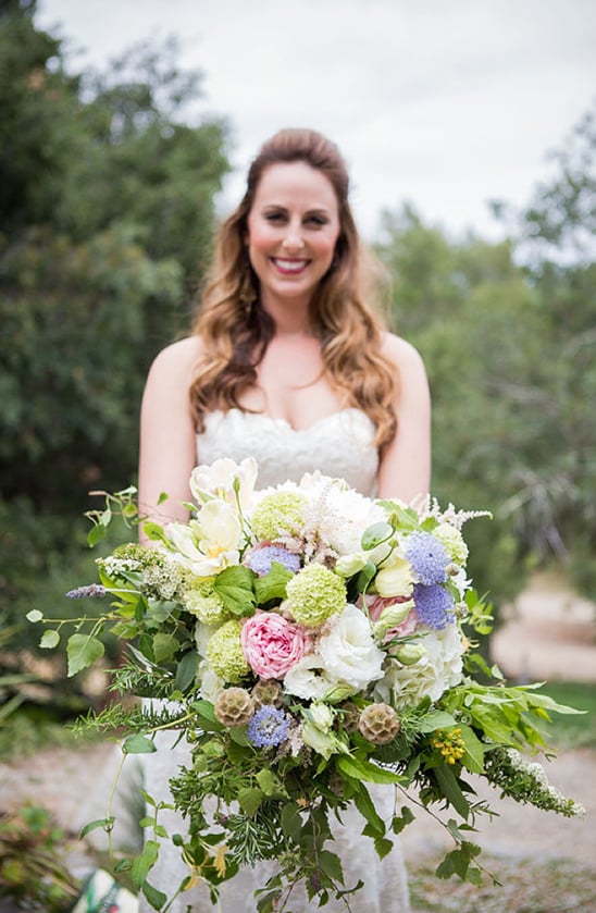 organic wedding bouquet