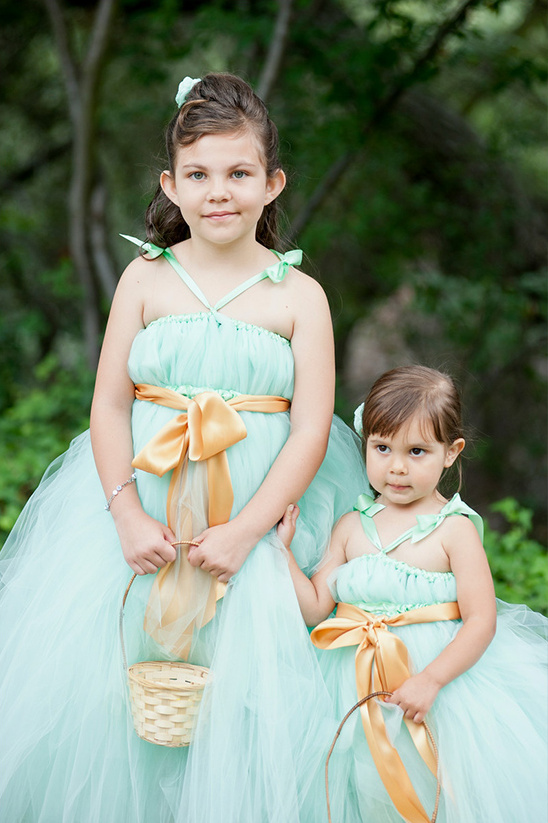 mint flower girl dresses