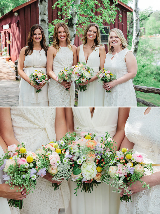 cream bridesmaid dresses