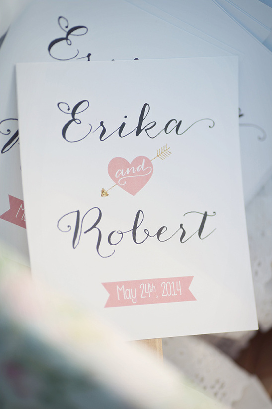 heart and arrow wedding programs