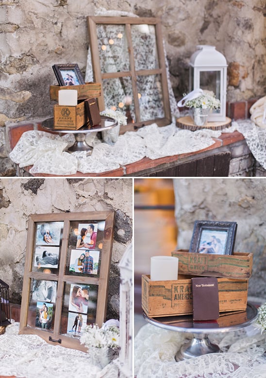 vintage and sentimental wedding decor