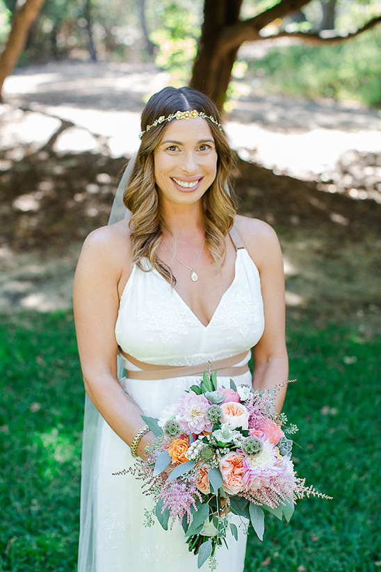 lovely flowing bridal look