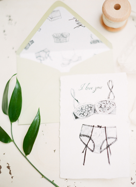 i love you boudoir stationery