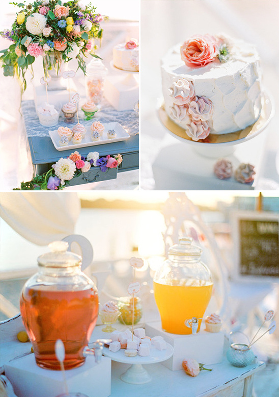 beach side dessert table