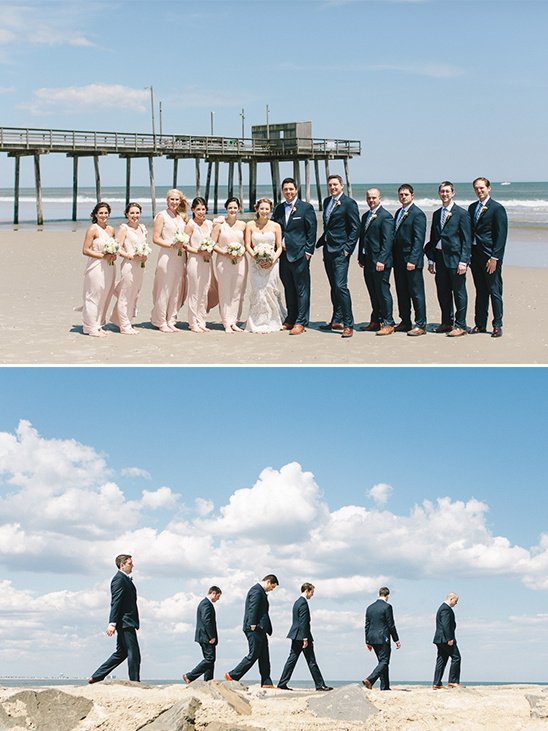 beach wedding party @weddingchicks