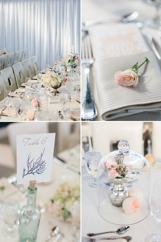 beige and peach beach themed reception @weddingchicks