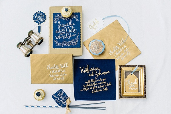 navy-and-gold-cinderella-wedding-ideas