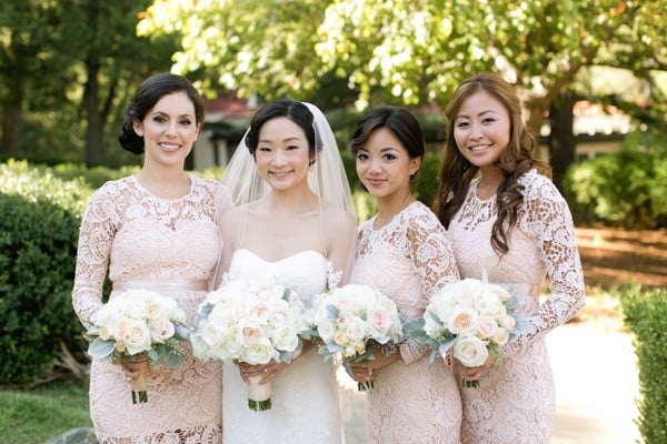 glamorous-peach-rose-wedding