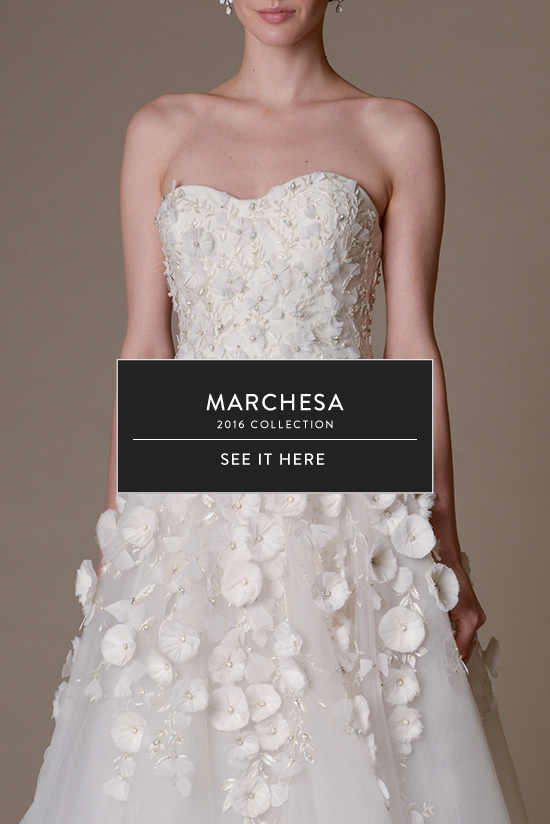 Marchesa Spring/Summer 2016 Bridal Collection @weddingchicks