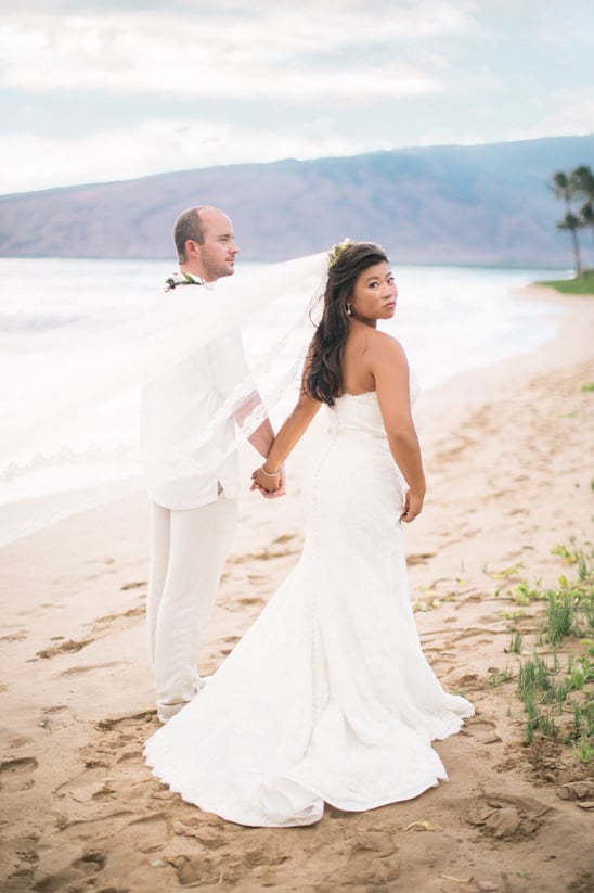 Shades of White Wedding in Hawaii