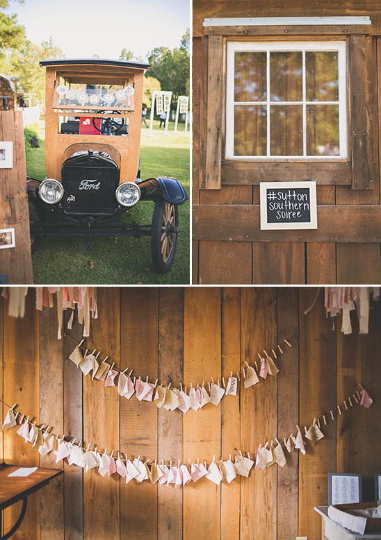 rustic vintage decor and wedding wishes display @weddingchicks