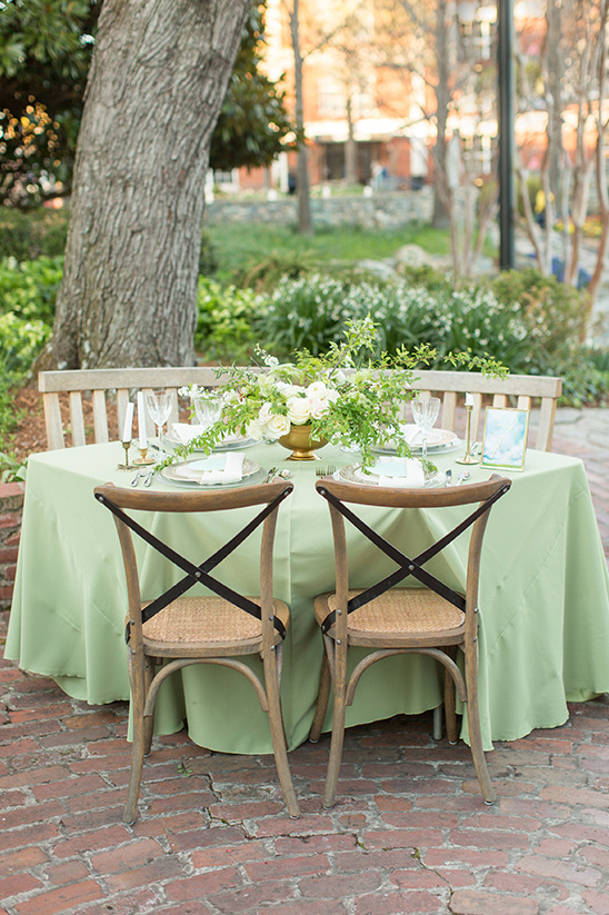 soft green wedding reception @weddingchicks