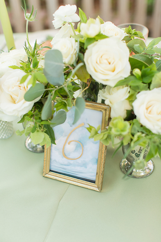 watercolor table numbers @weddingchicks