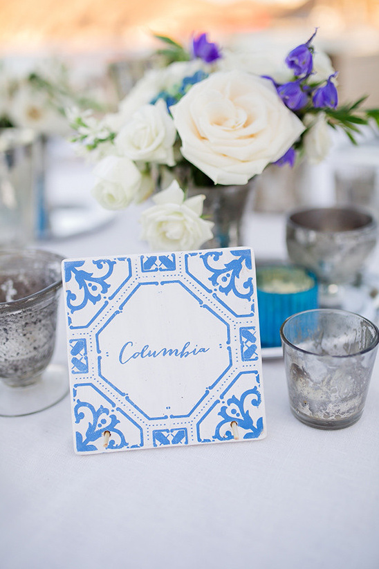 hand painted tiles @weddingchicks