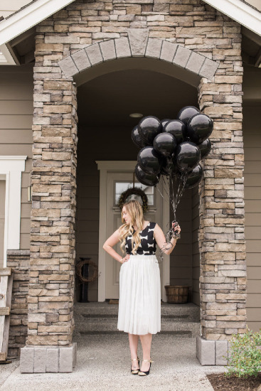 black-and-white-modern-bridal-shower