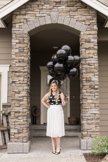 black-and-white-modern-bridal-shower