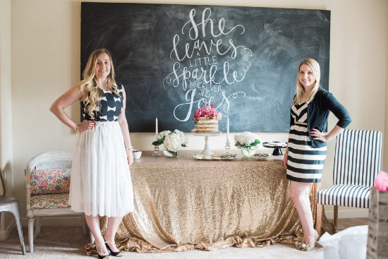 black-and-white-modern-bridal-shower