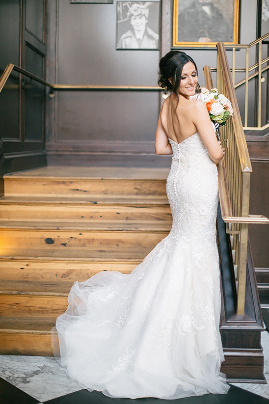 strapless white wedding gown @weddingchicks