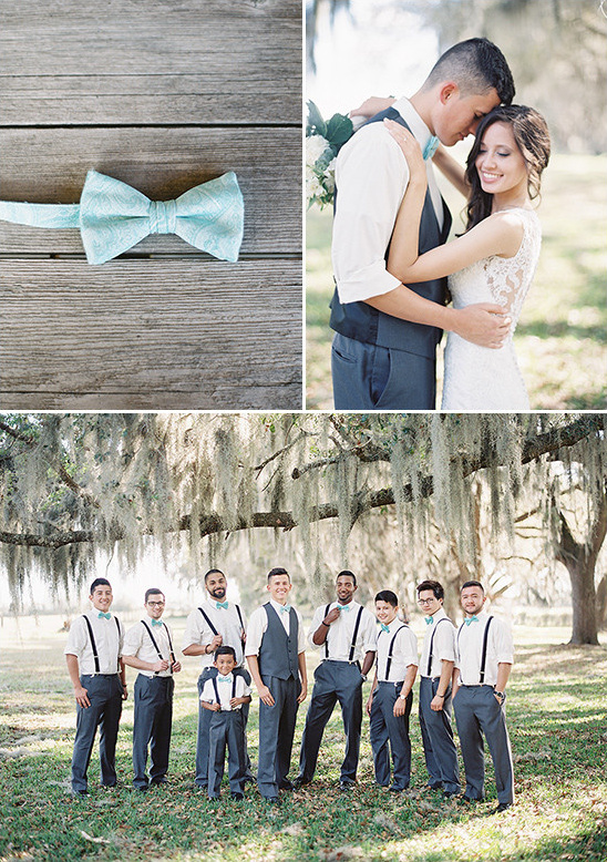 grey and teal groomsmen @weddingchicks