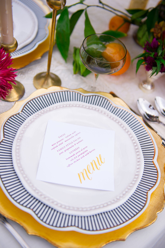 wedding menu @weddingchicks