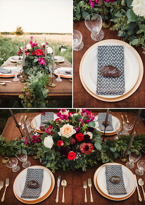 outdoor table decor @weddingchicks