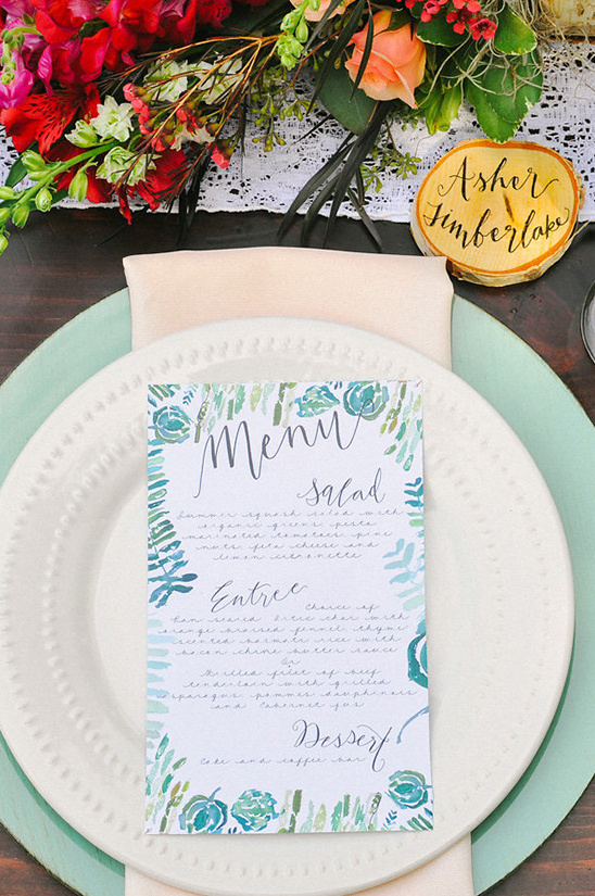 wedding menu @weddingchicks