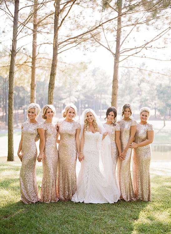 Gold and White Glam Wedding