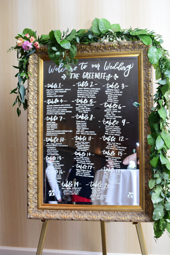 seating sign @weddingchicks