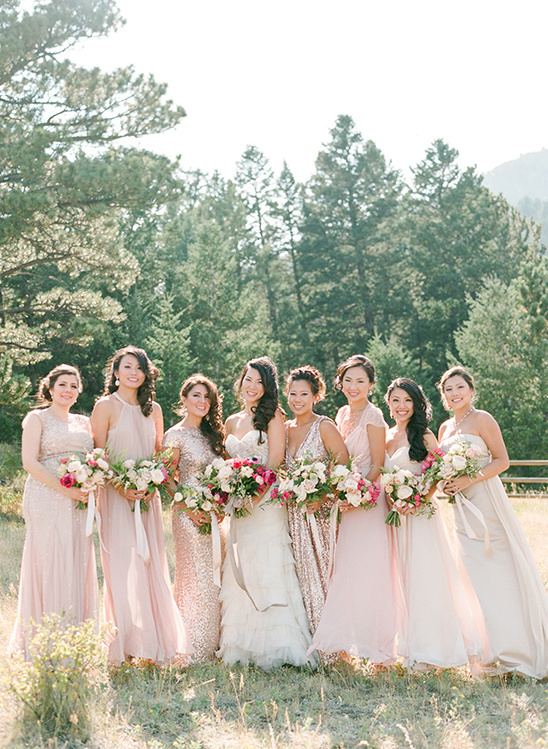 Natural Chic Pink and Gold Wedding