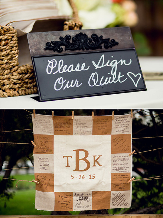 guest book quilt @weddingchicks