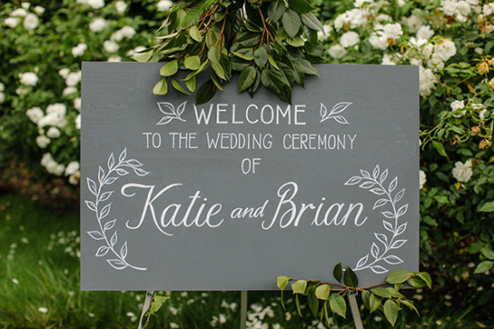 wedding welcome sign @weddingchicks