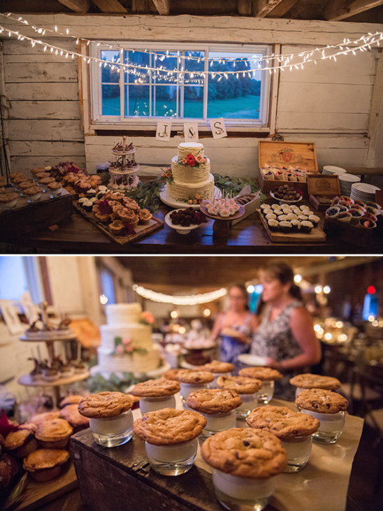 dessert table