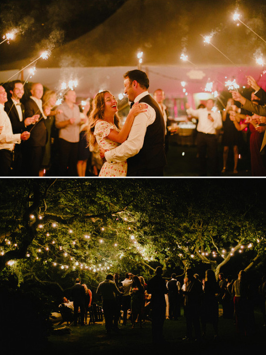 outdoor wedding lighting