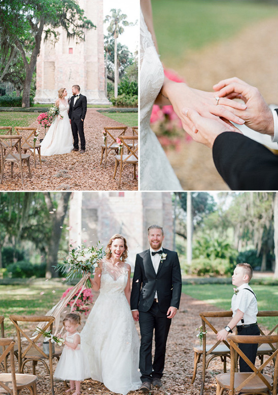 intimate garden wedding ceremony