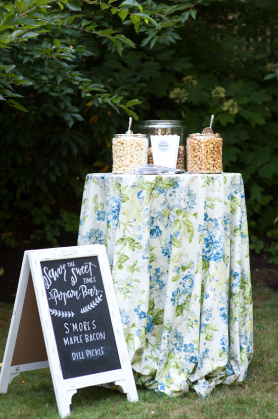 popcorn bar wedding