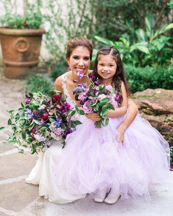 light purple flower girl tutu