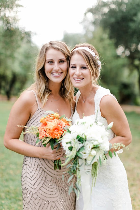 orange and blush classic wedding ideas