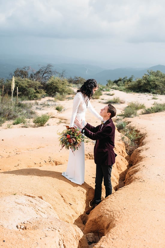 Boho desert wedding