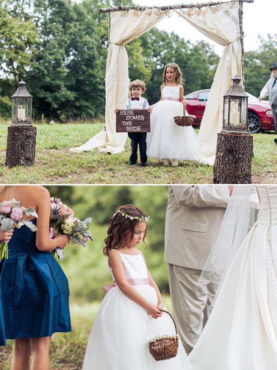 wedding ceremony flower girl