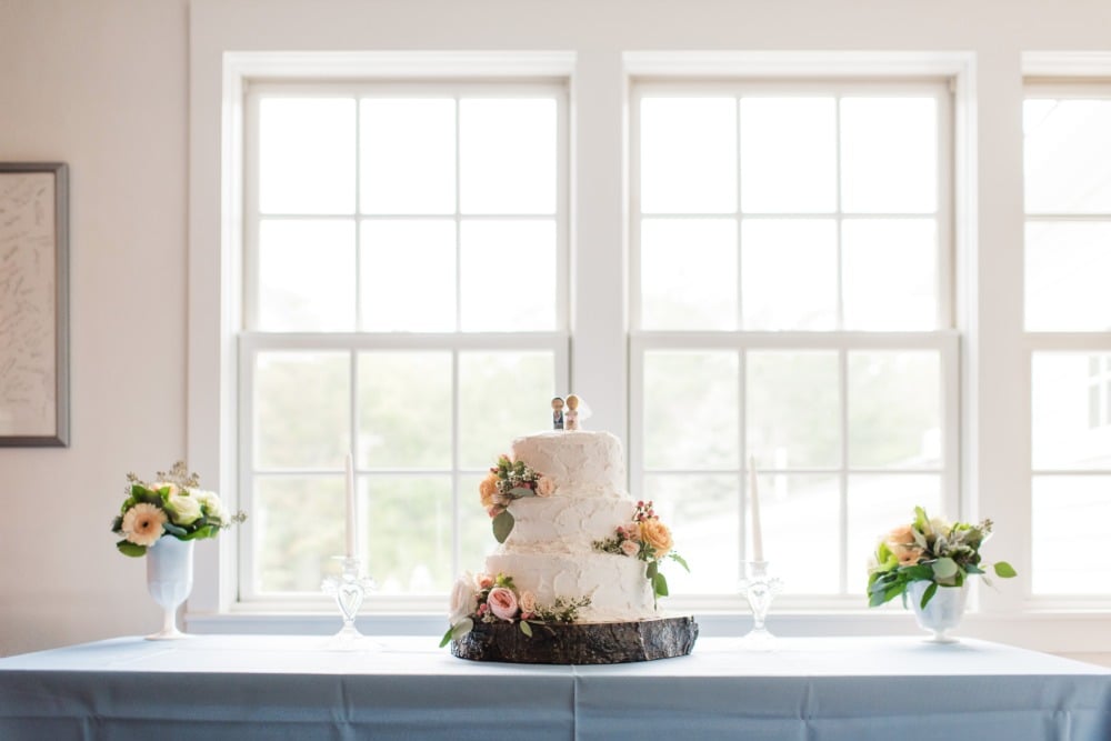 Rustic wedding cake